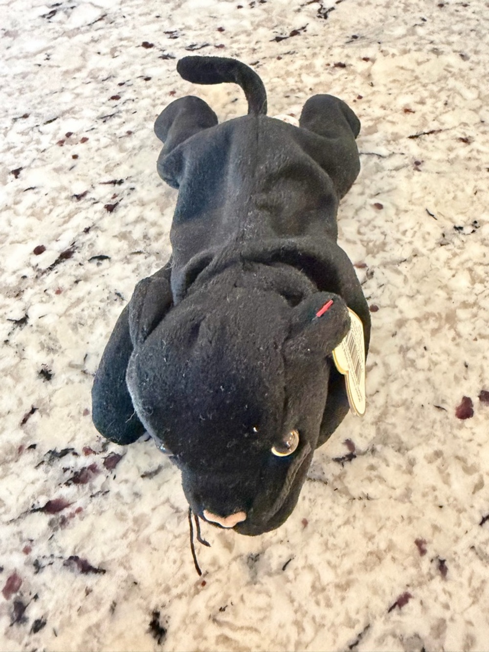 Ty Beanie Baby Velvet Black Panther Plush Collectible‎ Stuffed Animal